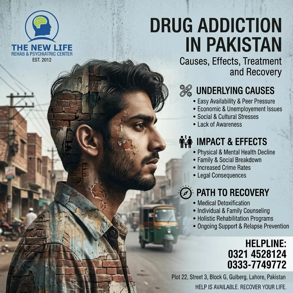Drug Addiction in Pakistan: Causes, Effects, Treatment and Recovery