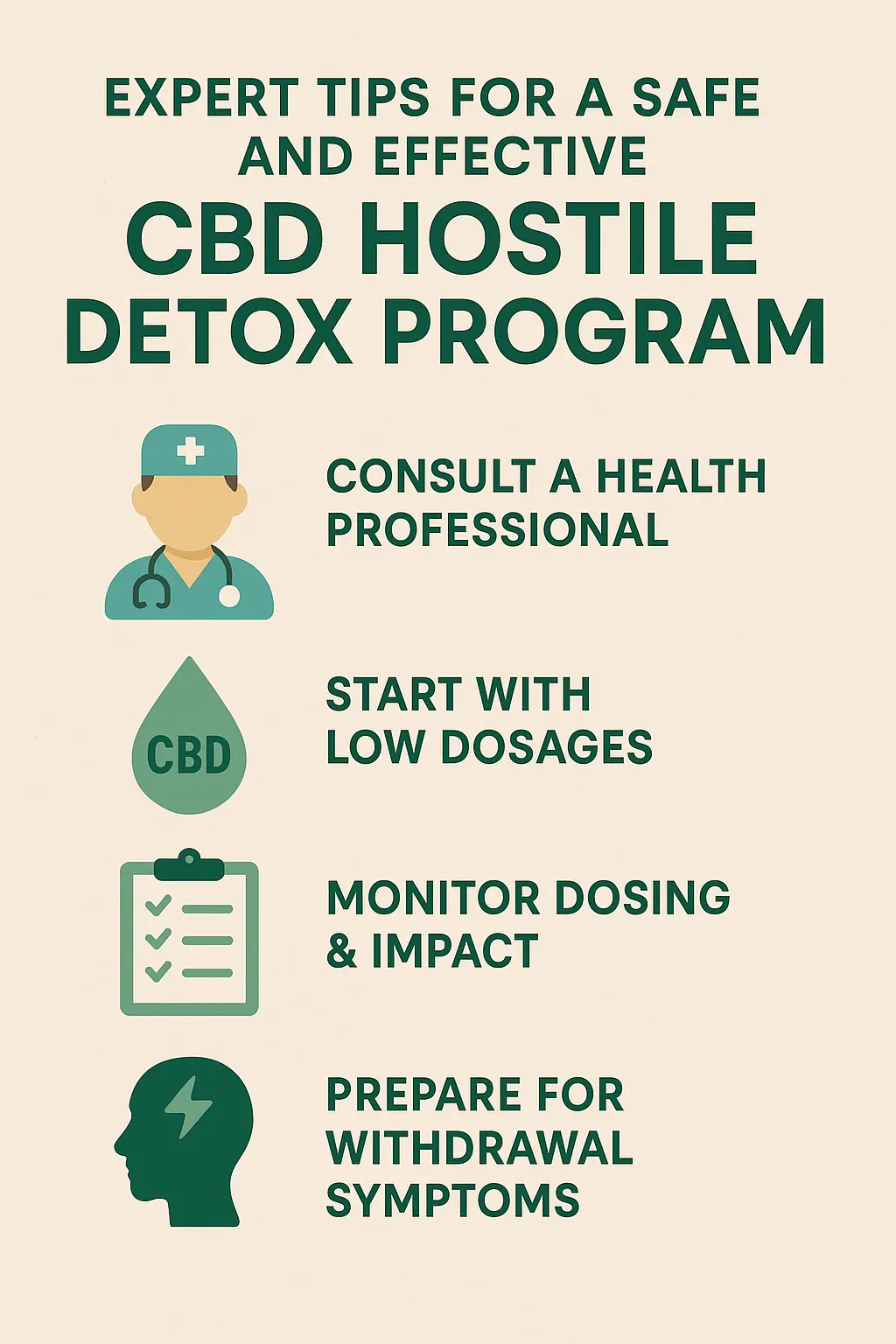 Expert Tips for a Safe and Effective CBD Hostile Detox Program